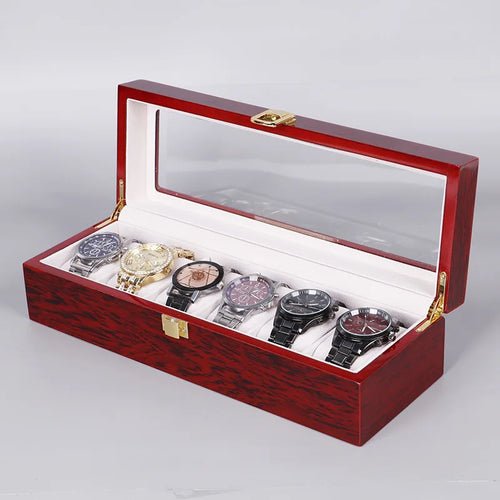 Multiple Slots Luxury Wooden Watch Box