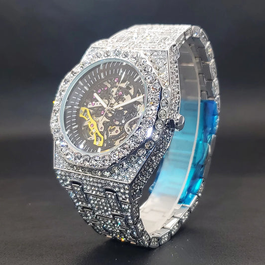 Mechanical Diamond Iced out Watch